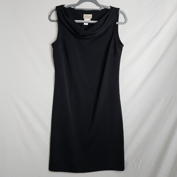 COLDWATER CREEK Y2K Dress BLACK size S Chic Elegant Minimalist Party Sleeveless - Picture 3 of 7